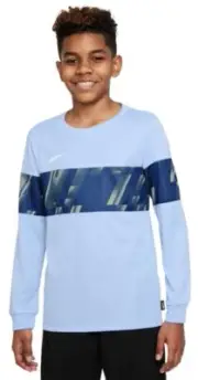 NIKE FC YOUTH DRI-FIT LIBERO GRAPHIC SOCCER LONG SLEEVE SHIRT DH9674 548 SZ L