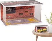 Model Garage,1:32 Car Model Display Case | Model Car Display Case with LED Light, Parking Garage Show Case for Car Collectibles