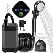 Rechargeable Portable Camping Shower,6000mAh Battery