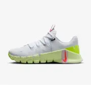 Nike Free Metcon 5 Womens Training Workout Shoes White Bright Crimson DV3950-104