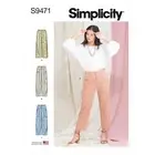 SIMPLICITY 9471 MISSES CROPPED TROUSERS Sewing Pattern Sizes 6-14 & 16-24