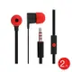 【2入組】HTC 聆悅 MAX300 立體聲原廠扁線入耳式耳機 黑紅 (原廠公司貨)