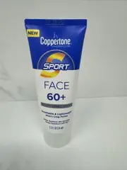 Coppertone Sport Face Sunscreen Lotion SPF 60+ Water Resistant Sunscreen 2.5oz.