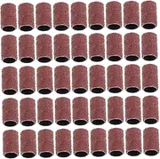 minkissy 100 Pcs 80 Fine Grit Sanding Bands for Nail Drills Grit Professional Nail Sanding Bits for Efficient Manicure and Pedicure