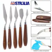5Pcs Palette Knifes Set Artist Palete Pallet Knives Metal Spatulas Mixing Tool