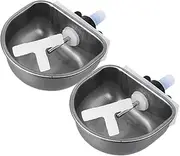 Totority 2pcs Rabbit Water Bowl: Automatic Rabbit Drinker Removable Hanging Pet Cage Water Bowls Bunny Drinking Equipment Feeding Drinking Coop Cup