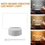 Note Board Creative Led Night Light USB Power Message Board With Pen Table