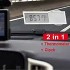 Energy-saving Meter Thermometer LCD Car Clock Universal