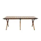 Levede Folding Camping Table Foldable Oak