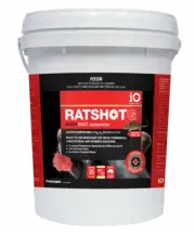 IO Ratshot QuickShot Grain 15kg RED Bait Mice Rat Rodenticide Pest Control