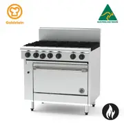 Goldstein Gas 6 Burners, 28'' Gas Static Oven PF628-X