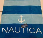 NAUTICA Kids Beach Towel-Stripes of Blue & Anchor-Canyon Cove-28”x58”- NWT