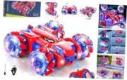 Spider Remote Control Car, Rechargeable Double Sided 360° Rotation 4WD Boys