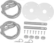 iplusmile Premium Aluminum Alloy Pin Plate Hood Lock Kit Engine Compartment Security for Car Modification Easy to Install No Drilling Required