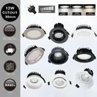 13W Series LED Downlights Flat &Slim Recessed& Angel Adjustable Out-Built Driver