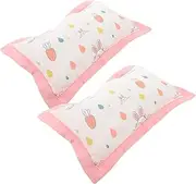 Totority Soft Cotton Toddler Pillowcase Kids Pillow Cover with Envelope Closure Breathable and Machine Washable for Travel and Sleeping Cute Animal Print for Boys Girls