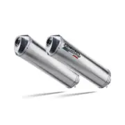 Silencer Slip-On GPR Satinox Homologated for Aprilia 1000 Caponord Raid