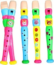 FOYTOKI 4 Pcs Flutes Educational Musical for Easy to Use Recorders for Music Classes Parties and Learning Events Develop Motor Skills and Music Literacy Random Color