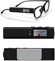 High-Resolution 2.7K Wearable Camera, Portable Small Digital Video Body Camera, Head Mounted Sports Camera, Video Recording Camera Glasses for Travelers/Business (White 1pcs)
