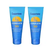 2 Pack Coppertone Complete SPF 50 Sunscreen Water Resistant 80 Minutes 7oz each