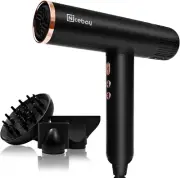 Ionic Hair Dryer with Diffuser, Professional Blow Dryer with 3 Attachments, 1100