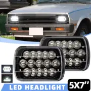 Pair 7x6" 5x7"inch Square Sealed LED Headlights Hi/Lo Beam for Mitsubishi Triton (for: Toyota)