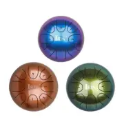Steel Tongue Drum 5.5In 8 Notes Hand Pan Drum Percussion Instrument with Mallets