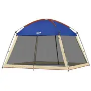 Unbranded 12'X12' Blue Screened Mesh Net Wall Canopy Tent Patios Outdoor Camping