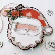 Santa Clause Mini Album Metal Cutting Dies Scrapbooking Decorative Card Craft
