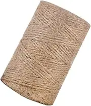 1Roll Natural Jute Twine Thick Burlap String for Crafts Present Wrapping and DIY Projects Durable Vintage Style Twine Rope for Creative Decorations and Home Use