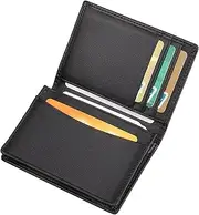 [GEMWONDER] Slim Minimalist Mini Case Holder Organizer Wallet, Soft PU Leather Credit Card Holder with 40 Card Slots, for Men and Women's, Minimalist Type-2
