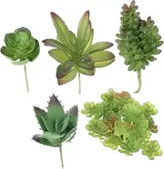 Succulents Unpotted Artificial Succulent Plants for Home Office Realistic Fake Plants Easy Care