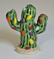 Pie Bird Christmas Cactus With Lights Piebird Made in USA by Nancy Davis