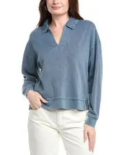 Splendid Indigo Polo Sweatshirt