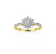 9ct Gold Diamond Starlight Ring
