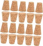Toddmomy 20pcs Soft Corks for Wishing Bottles Replacement Corks for Craft Projects Unique Tapered Design for Safe and Versatile Use
