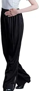 [Libaobaoyo] Boys Smooth Dance Pants Latin Jazz Salsa Elastic Waist Loose Ballroom Competition Trousers