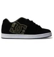 DC Men's Net Low Top Skate Shoe Sneaker Black/Green Print - 302361-0BG Color BLA
