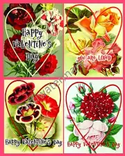 Valentine's Cards, Journal Cards, Scrapbooking Cards, Vintage Valentine Cards