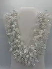 Rara Avis by Iris Apfel Beaded WATERFALL Necklace -WHITE $299 RARE NWTS