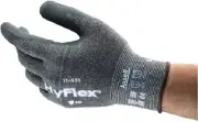 Ansell HyFlex YARN FOAM-COATED CUT RESISTANT GLOVES 1-Pair Grey- Size 8, 9 Or 10