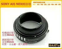 在飛比找Yahoo!奇摩拍賣優惠-Sony A 轉 NEX轉接環 機身鏡頭轉接環 NEX-F3