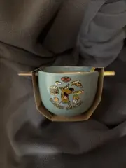 Scooby Doo ramen/cereal Bowl With Chop Sticks