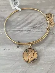 NWT ALEX AND ANI ARIES ZODIAC BRACELET-Gold-Plated
