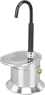 Single Tube Moka Pot, 1 Cup 50ML Aluminum Alloy Spout Stovetop Italian Coffee Maker, Classic Stovetop Espresso Maker, Express Moka Pot for Cuban Cafe Brewing, Quick Cleanup