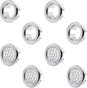 Basin Overflow Ring,Sonku 8 Pack Sink Basin Cap,Bathroom Kitchen Sink Basin Trim Overflow Cover Hole Insert Cap
