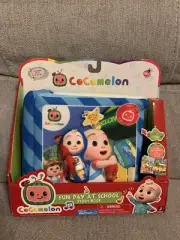 Cocomelon Fun Day At School Plush Cloth Book Musical Plays 5 Songs 18 mos+ New