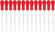 KICHOUSE 13pc Set Portable Glass Eye Droppers Pipettes Droppers for School 10cm