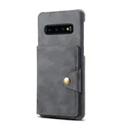 For Samsung S10 Scrub Back Case Multifunction Flip Belt Card Protective Case Business Stand Phone Cover for Samsung S10