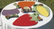 Garden Goodies Placemats applique quilt pattern for QW
